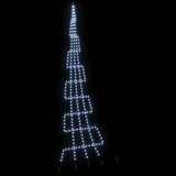 Albero di Natale LED con picchetti per il terreno Bianco freddo