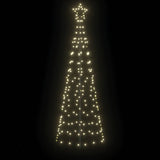 Albero di Natale LED con picchetti per il terreno Oro 250 cm