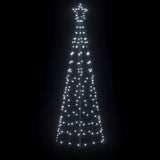 Albero di Natale LED con picchetti per il terreno Bianco freddo