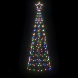 Albero di Natale LED con picchetti per il terreno Multicolore