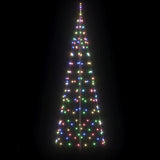Albero di Natale LED con picchetti per il terreno Multicolore