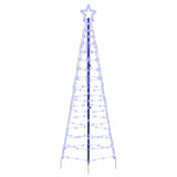 Albero di Natale LED con picchetti per il terreno Blu 250 cm