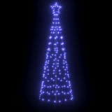 Albero di Natale LED con picchetti per il terreno Blu 250 cm