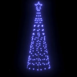 Albero di Natale LED con picchetti per il terreno Blu 250 cm