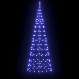 Albero di Natale LED con picchetti per il terreno Blu 250 cm
