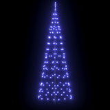 Albero di Natale LED con picchetti per il terreno Blu 250 cm