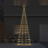 Albero di Natale LED con picchetti per il terreno Oro 400 cm