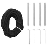 Albero di Natale LED con picchetti per il terreno 400 cm Ferro