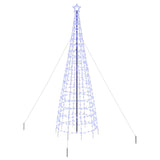 Albero di Natale LED con picchetti per il terreno Blu 400 cm