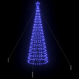 Albero di Natale LED con picchetti per il terreno Blu 400 cm