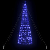 Albero di Natale LED con picchetti per il terreno Blu 400 cm