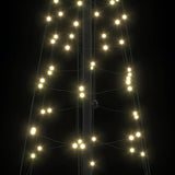 Albero di Natale LED con 390 LED Bianco caldo 250 cm Ferro