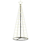 Albero di Natale LED con 390 LED Bianco caldo 250 cm Ferro