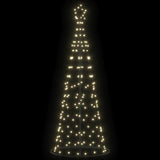 Albero di Natale LED con 390 LED Bianco caldo 250 cm Ferro