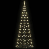 Albero di Natale LED con 390 LED Bianco caldo 250 cm Ferro