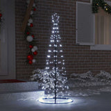 Albero di Natale LED con 390 LED Bianco freddo 250 cm Ferro
