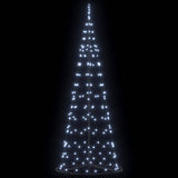 Albero di Natale LED con 390 LED Bianco freddo 250 cm Ferro