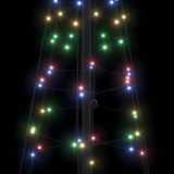 Albero di Natale LED con 390 LED Multicolore 250 cm Ferro