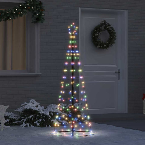 Albero di Natale LED con 390 LED Multicolore 250 cm Ferro