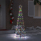 Albero di Natale LED con 390 LED Multicolore 250 cm Ferro