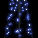 Albero di Natale LED con 390 LED con supporto Blu 250 cm Ferro