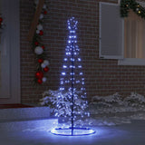 Albero di Natale LED con 390 LED con supporto Blu 250 cm Ferro