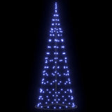 Albero di Natale LED con 390 LED con supporto Blu 250 cm Ferro