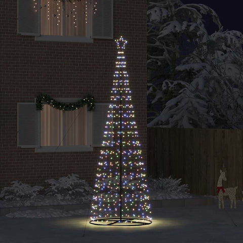 Albero di Natale LED con 800 LED Multicolore 400 cm Ferro