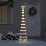 Albero di Natale LED Bianco caldo 51 x 51 x 190 cm Metallo