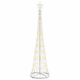 Albero di Natale LED Bianco caldo 51 x 51 x 190 cm Metallo
