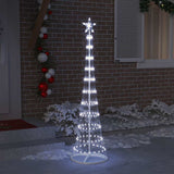 Albero di Natale LED Bianco freddo 51 x 51 x 190 cm Metallo