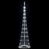 Albero di Natale LED Bianco freddo 51 x 51 x 190 cm Metallo