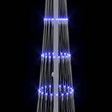 Albero di Natale LED con 230 LED Blu 51 x 51 x 190 cm Metallo
