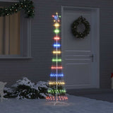 Albero di Natale LED Multicolore 51 x 51 x 190 cm Metallo