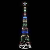 Albero di Natale LED Multicolore 51 x 51 x 190 cm Metallo