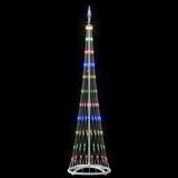 Albero di Natale LED Multicolore 51 x 51 x 190 cm Metallo