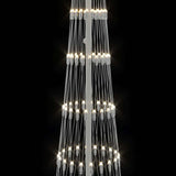 Albero di Natale LED Bianco caldo 70 x 70 x 250 cm Metallo