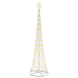 Albero di Natale LED Bianco caldo 70 x 70 x 250 cm Metallo