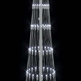 Albero di Natale LED Bianco freddo 70 x 70 x 250 cm Metallo