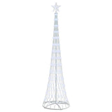 Albero di Natale LED Bianco freddo 70 x 70 x 250 cm Metallo
