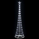 Albero di Natale LED Bianco freddo 70 x 70 x 250 cm Metallo