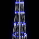 Albero di Natale LED con 290 LED Blu 70 x 70 x 250 cm Metallo