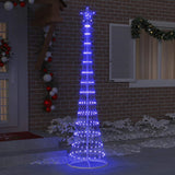Albero di Natale LED con 290 LED Blu 70 x 70 x 250 cm Metallo