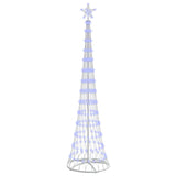 Albero di Natale LED con 290 LED Blu 70 x 70 x 250 cm Metallo