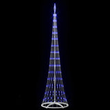 Albero di Natale LED con 290 LED Blu 70 x 70 x 250 cm Metallo
