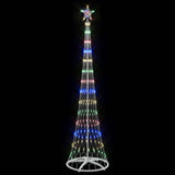 Albero di Natale LED Multicolore 70 x 70 x 250 cm Metallo