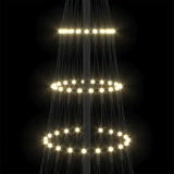 Albero di Natale LED Bianco caldo 71 x 71 x 184.5 cm Metallo