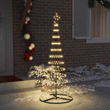 Albero di Natale LED Bianco caldo 71 x 71 x 184.5 cm Metallo
