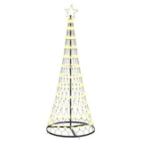 Albero di Natale LED Bianco caldo 71 x 71 x 184.5 cm Metallo