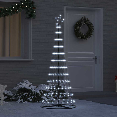 Albero di Natale LED Bianco freddo 71 x 71 x 184.5 cm Metallo